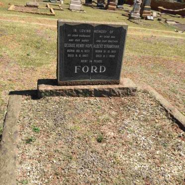 FORD George Henry Hope 1877-1937 :: FORD Albert Stranshan 1910-1938