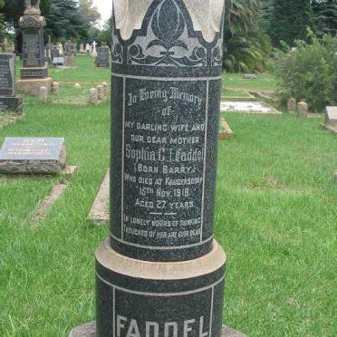 FADDEL Sophia C.I. nee BARRY -1916