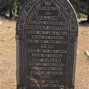 GRIFFITHS William -1925 &amp; Margaret -1930 :: GRIFFITHS Tom -1910 :: GRIFFITHS Emlyn -1915