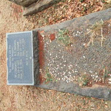 HARMSE W.J. 1877-1950 &amp; A.S. GRAHAM 1887-1918