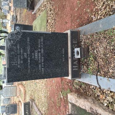 HARMSE Jan 1886-1951 &amp; ? 1894-19?? :: HARMSE Jannie 1922-1963
