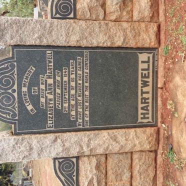 HARTWELL Elizabeth Ann -1940