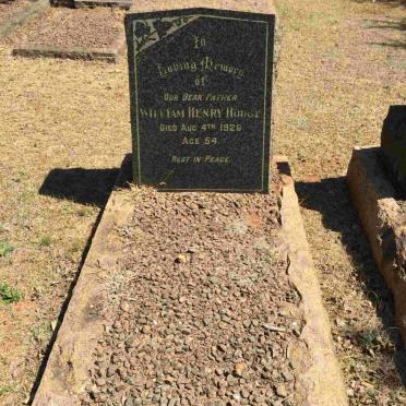 HODGE William Henry -1926