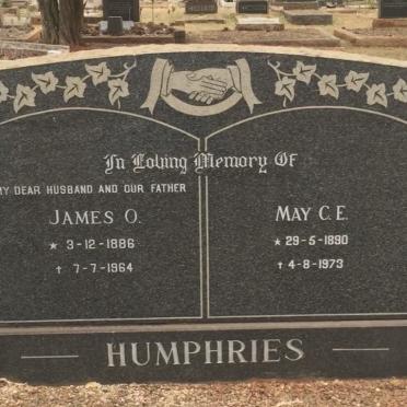 HUMPHRIES James O. 1886-1964 &amp; May C.E. 1890-1973
