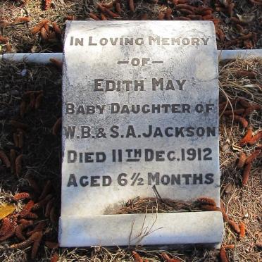 JACKSON Edith May -1912