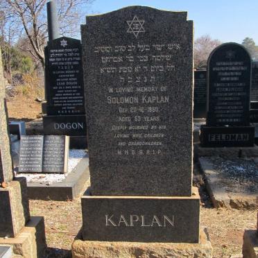 KAPLAN Solomon -1950