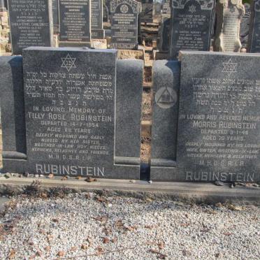 RUBINSTEIN Morris -1945 &amp; Tilly Rose -1954