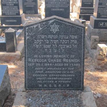 RESNICK Rebecca Chase -1944