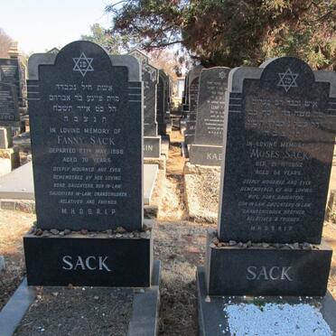 SACK Moses -1952 &amp; Fanny -1968