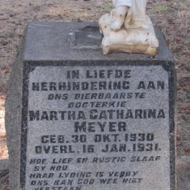 MEYER Martha Catharina 1930-1931
