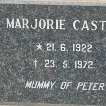 CASTLE Marjorie 1922-1972
