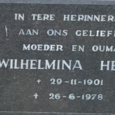 HEFER Wilhelmina 1901-1978