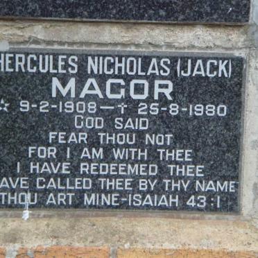 MAGOR Hercules Nicholas 1908-1980