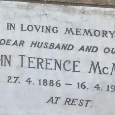 McMAHON John Terence 1886-1964