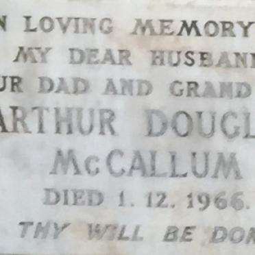 McCALLUM Arthur Douglas -1966