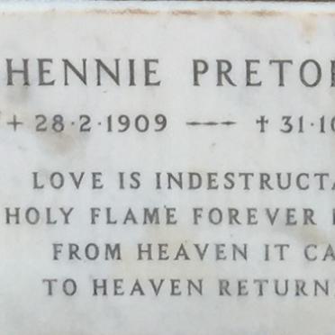 PRETORIUS Hennie 1909-1970