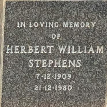 STEPHENS Herbert William 1909-1980