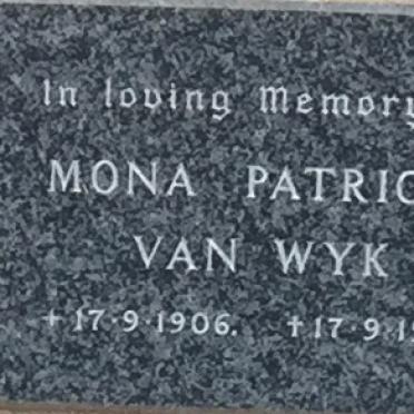 WYK Mona Patricia, van 1906-1973