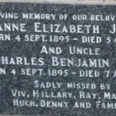 WRAY Charles Benjamin 1895-1973 :: JAMES Anne Elizabeth 1895-1973