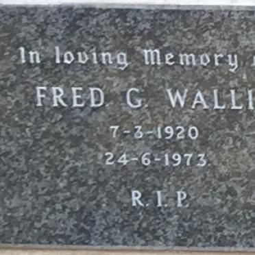 WALLIS Fred G. 1920-1973