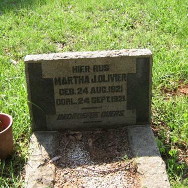 OLIVIER Martha J. 1921-1921