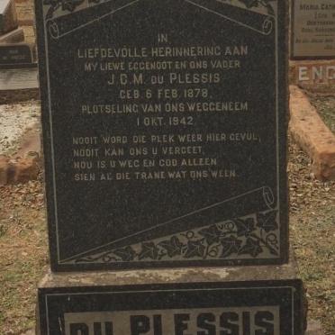 PLESSIS J.C.M., du 1878-1942