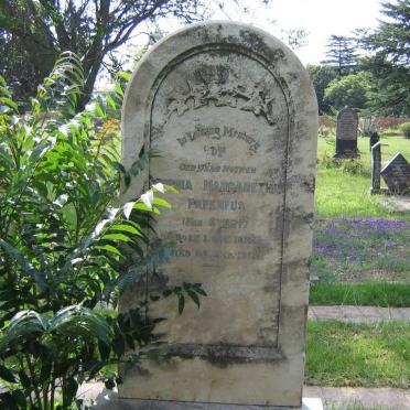 PAPENFUS Thomas Nicholas German 1830-1894 &amp; Sophia Margaretha SWART -1904