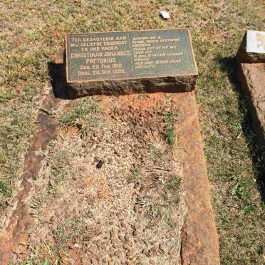 PRETORIUS Christiaan Johannes 1912-1936