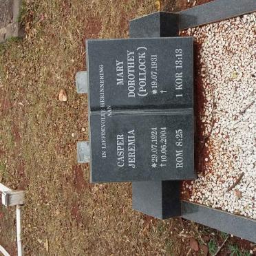 SMUTS Casper Jeremia 1924-2004 &amp; Mary Dorothey POLLOCK 1931-