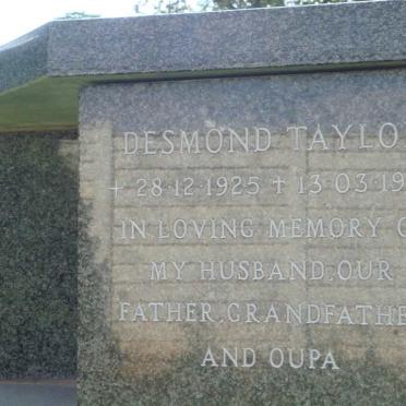 TAYLOR Desmond 1925-1994