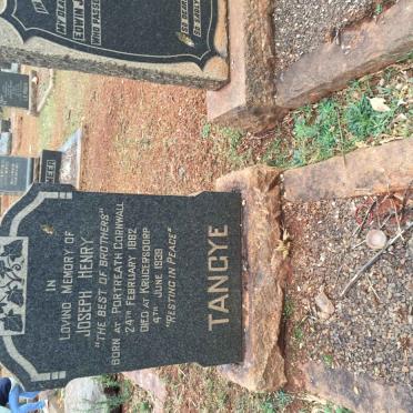 TANGYE Joseph Henry 1882-1939