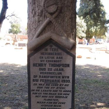 THOMPSON Henry -1933