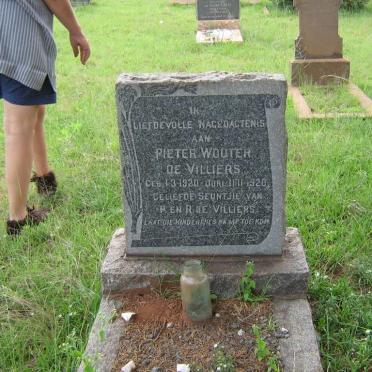 VILLIERS Pieter Wouter, de  1920-1920