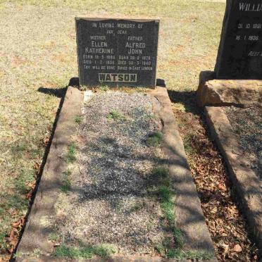 WATSON Alfred John 1878-1940 &amp; Ellen Katherine 1888-1936