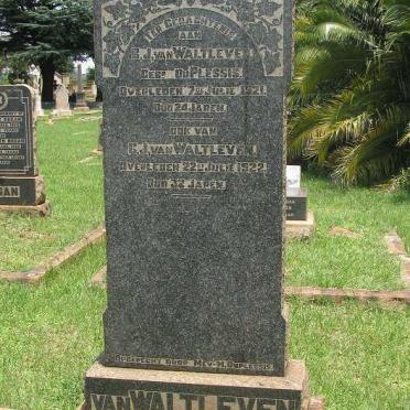 WALTLEVEN C.J., van -1922 &amp; B.J. DU PLESSIS -1921