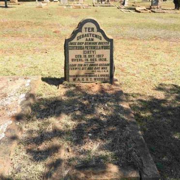 WOODS Gertruida Pietirnella 1917-1928