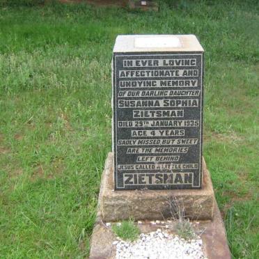 ZIETSMAN Susanna Sophia -1935