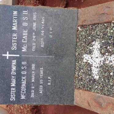 McCORMACK Mary Dympna -1961 :: McCABE Martin -1985