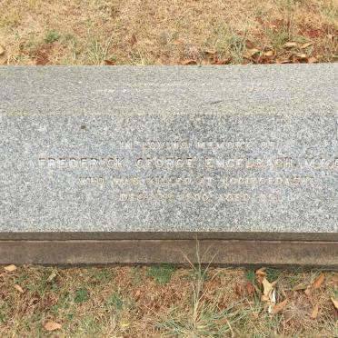 ENGELBACH Frederick George -1900