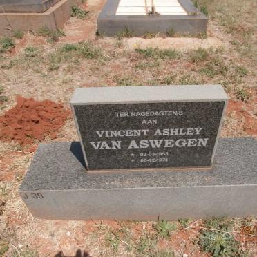 ASWEGEN Vincent Ashley, van 1958-1974