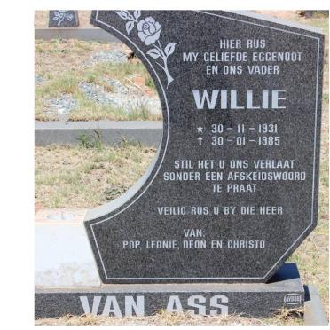 ASS Willie, van 1931-1985