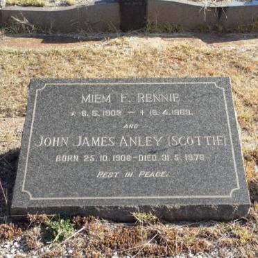 ANLEY John James 1906-1976 :: RENNIE Miem F. 1903-1969