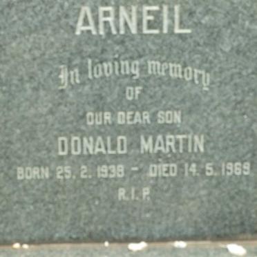 ARNEIL Donald Martin 1938-1969