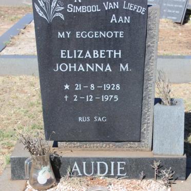 AUDIE Elizabeth Johanna M. 1928-1975