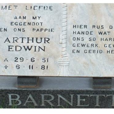 BARNETT Arthur Edwin 1951-1981
