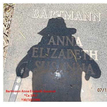 BARTMANN Anna Elizabeth Susanna