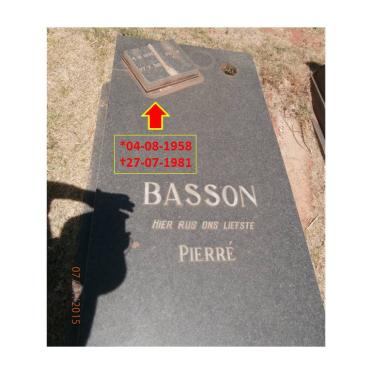 BASSON Pierre 1958-1981
