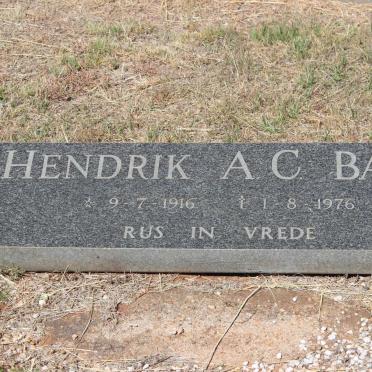 BANN Hendrik A.C.1916-1976