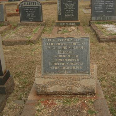 BASSON Hermanus Hendrikus 1887-1954