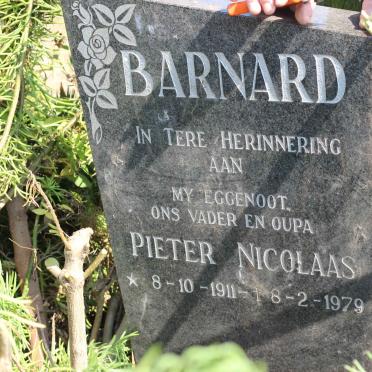 BARNARD Pieter Nicolaas 1911-1979